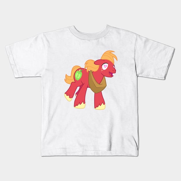 Big Mac galloping heart 1 Kids T-Shirt by CloudyGlow